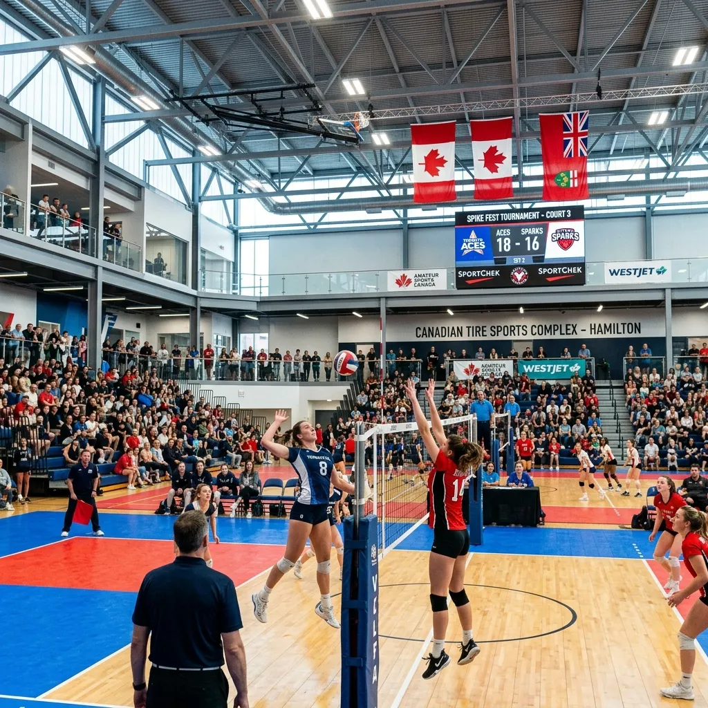 Amateur sports tournament in action